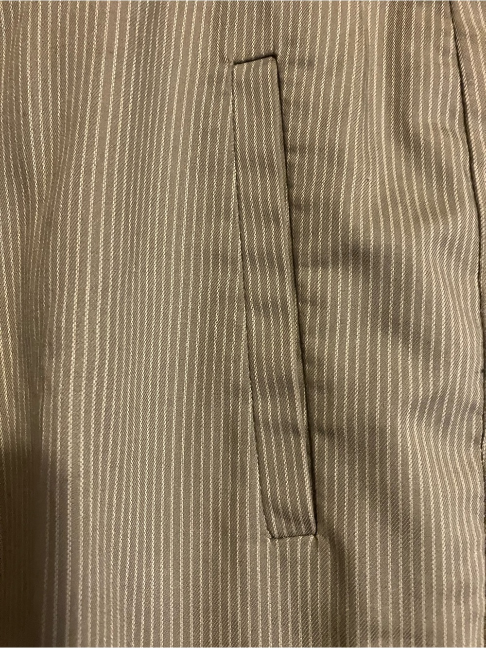 Banana Republic Men's Taupe Pinstripe Dress Pants - Picture 3 of 10